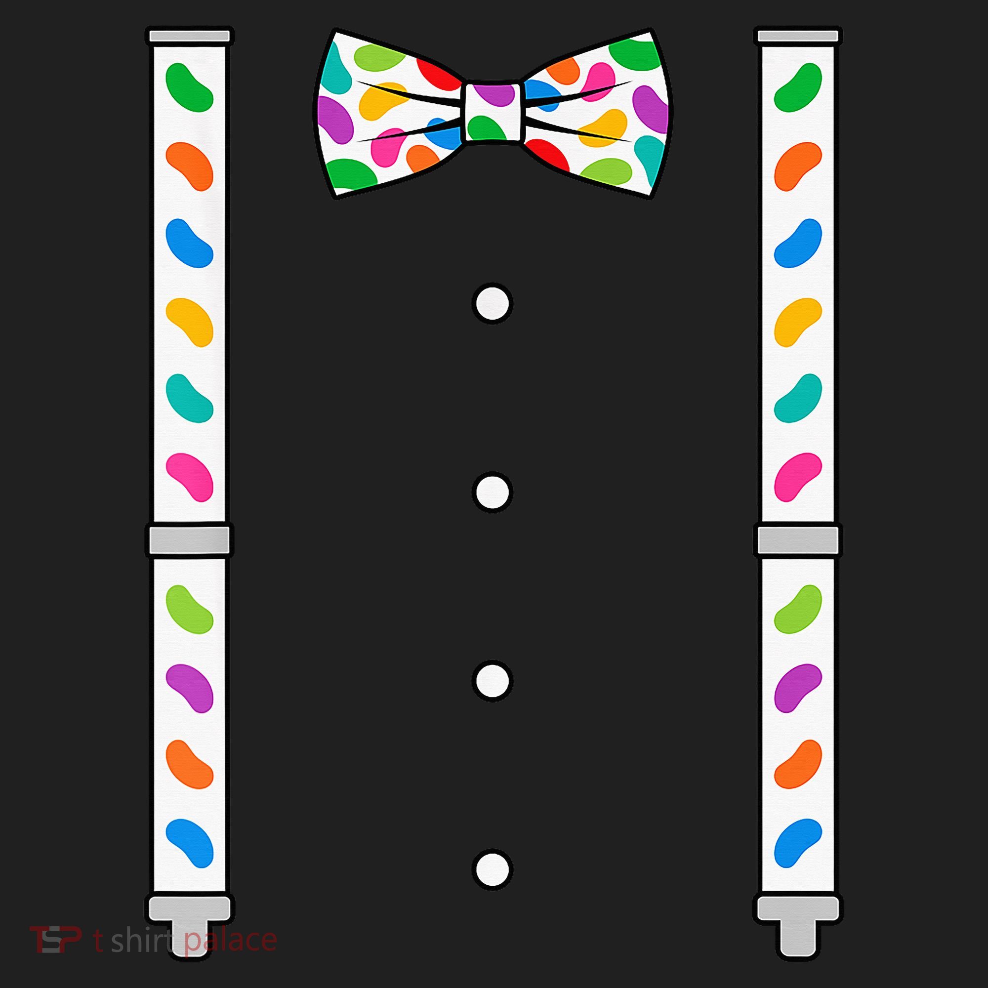 Easter Candy Bow Tie & Suspenders Hat