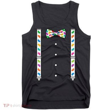 Easter Candy Bow Tie & Suspenders Tank Top