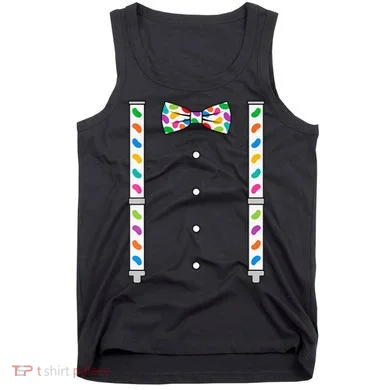 Easter Candy Bow Tie & Suspenders Tank Top