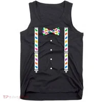 Easter Candy Bow Tie & Suspenders Tank Top thumb 0