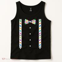 Easter Candy Bow Tie & Suspenders Tank Top thumb 2