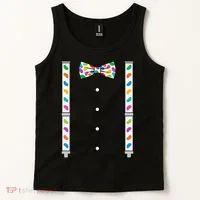 Easter Candy Bow Tie & Suspenders Tank Top thumb 2