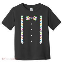 Easter Candy Bow Tie & Suspenders Toddler T-Shirt thumb 0