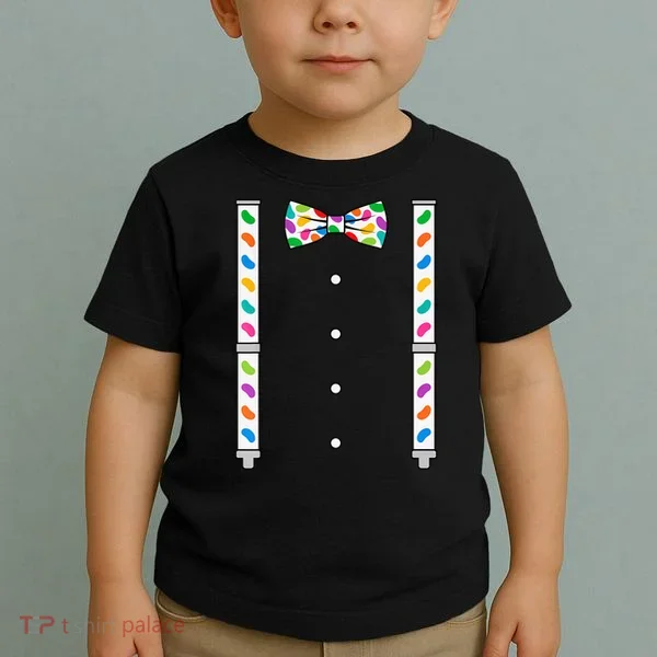 Easter Candy Bow Tie & Suspenders Toddler T-Shirt