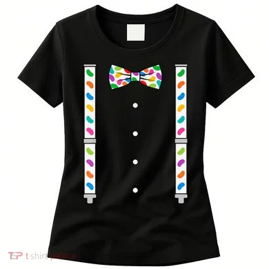 Easter Candy Bow Tie & Suspenders Women's T-Shirt