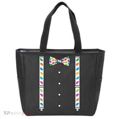 Easter Candy Bow Tie & Suspenders Tote Bag