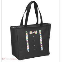 Easter Candy Bow Tie & Suspenders Tote Bag thumb 2