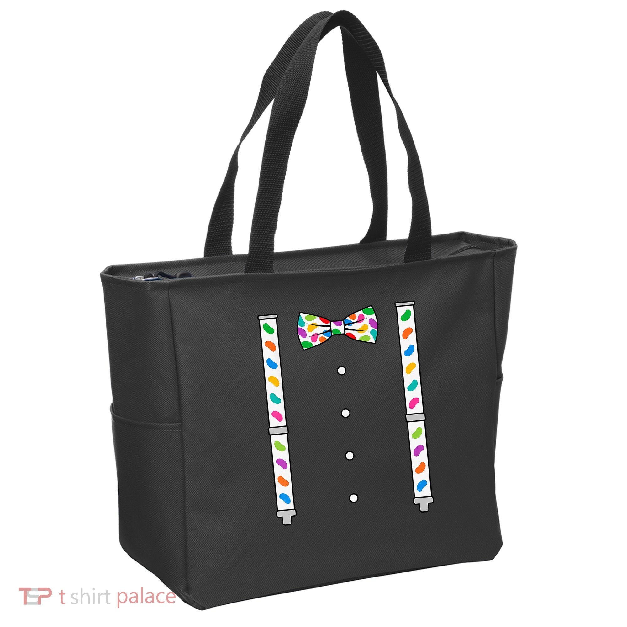 Easter Candy Bow Tie & Suspenders Tote Bag