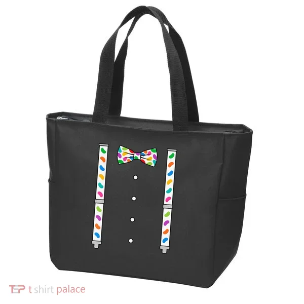 Easter Candy Bow Tie & Suspenders Tote Bag