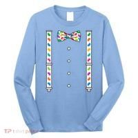 Easter Candy Bow Tie & Suspenders Long Sleeve Shirt thumb 0