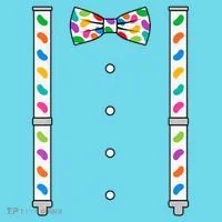 Easter Candy Bow Tie & Suspenders Long Sleeve Shirt thumb 2