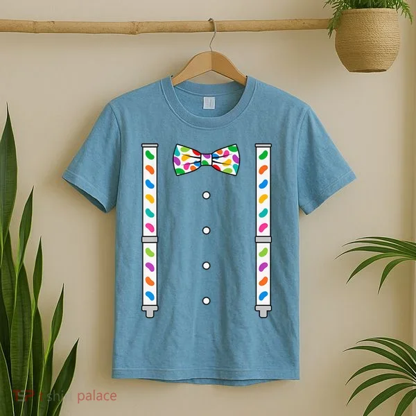 Easter Candy Bow Tie & Suspenders T-Shirt