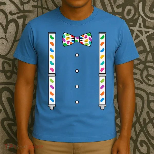 Easter Candy Bow Tie & Suspenders T-Shirt