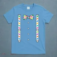 Easter Candy Bow Tie & Suspenders T-Shirt thumb 4