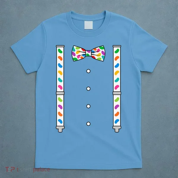 Easter Candy Bow Tie & Suspenders T-Shirt
