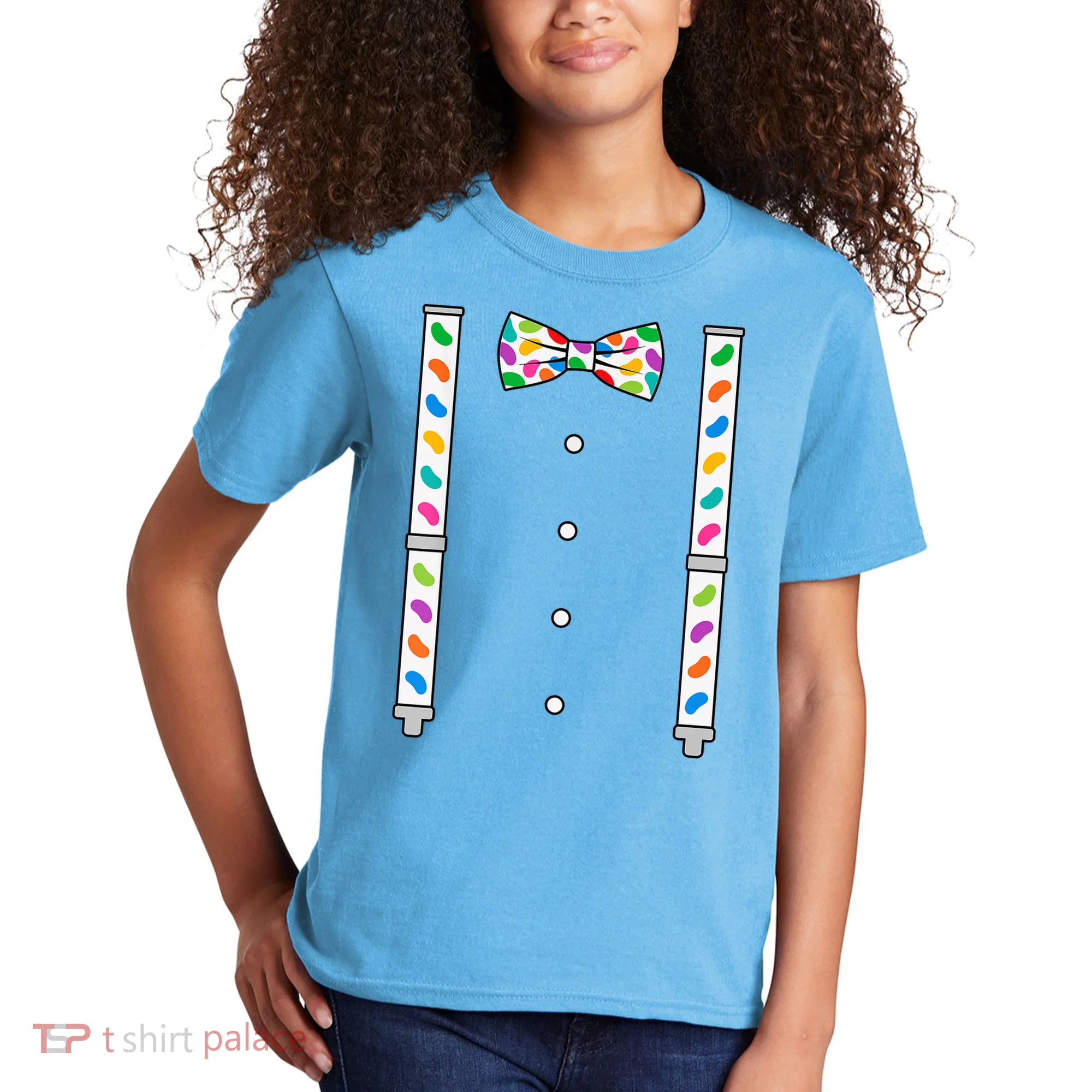 Easter Candy Bow Tie & Suspenders Kids T-Shirt