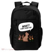Easter Chocolate Bunny Rabbit Funny I Cant Hear You Backpack thumb 0