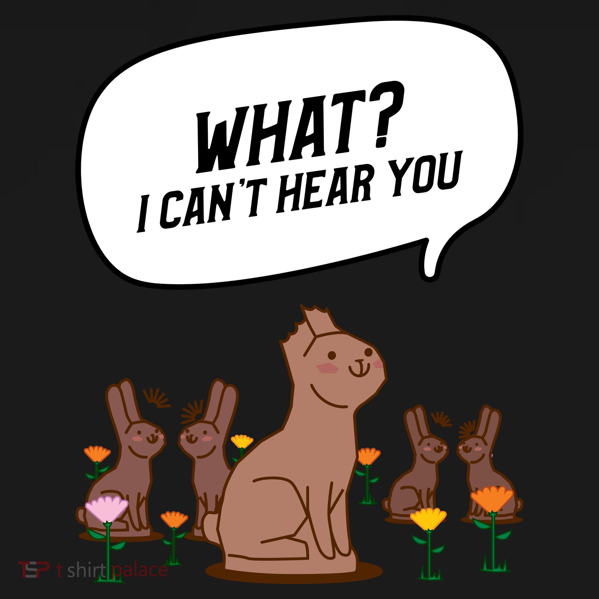 Easter Chocolate Bunny Rabbit Funny I Cant Hear You Backpack