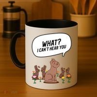 Easter Chocolate Bunny Rabbit Funny I Cant Hear You Coffee Mug thumb 4