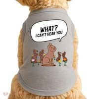 Easter Chocolate Bunny Rabbit Funny I Cant Hear You Doggie Tank thumb 0