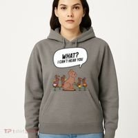 Easter Chocolate Bunny Rabbit Funny I Cant Hear You Hoodie thumb 5