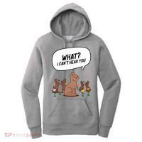 Easter Chocolate Bunny Rabbit Funny I Cant Hear You Women's Hoodie thumb 0