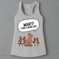Easter Chocolate Bunny Rabbit Funny I Cant Hear You Women's Tank Top thumb 3
