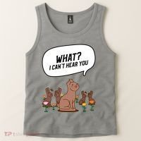 Easter Chocolate Bunny Rabbit Funny I Cant Hear You Tank Top thumb 2