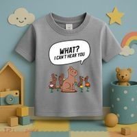 Easter Chocolate Bunny Rabbit Funny I Cant Hear You Toddler T-Shirt thumb 3