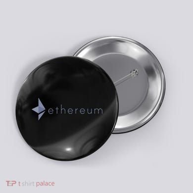 Ethereum Coin Crypto Eth Blockchain Cryptocurrency Button
