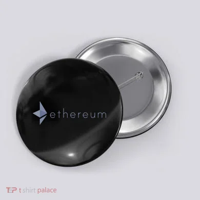 Ethereum Coin Crypto Eth Blockchain Cryptocurrency Button