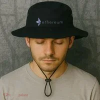 Ethereum Coin Crypto Eth Blockchain Cryptocurrency Bucket Hat thumb 2