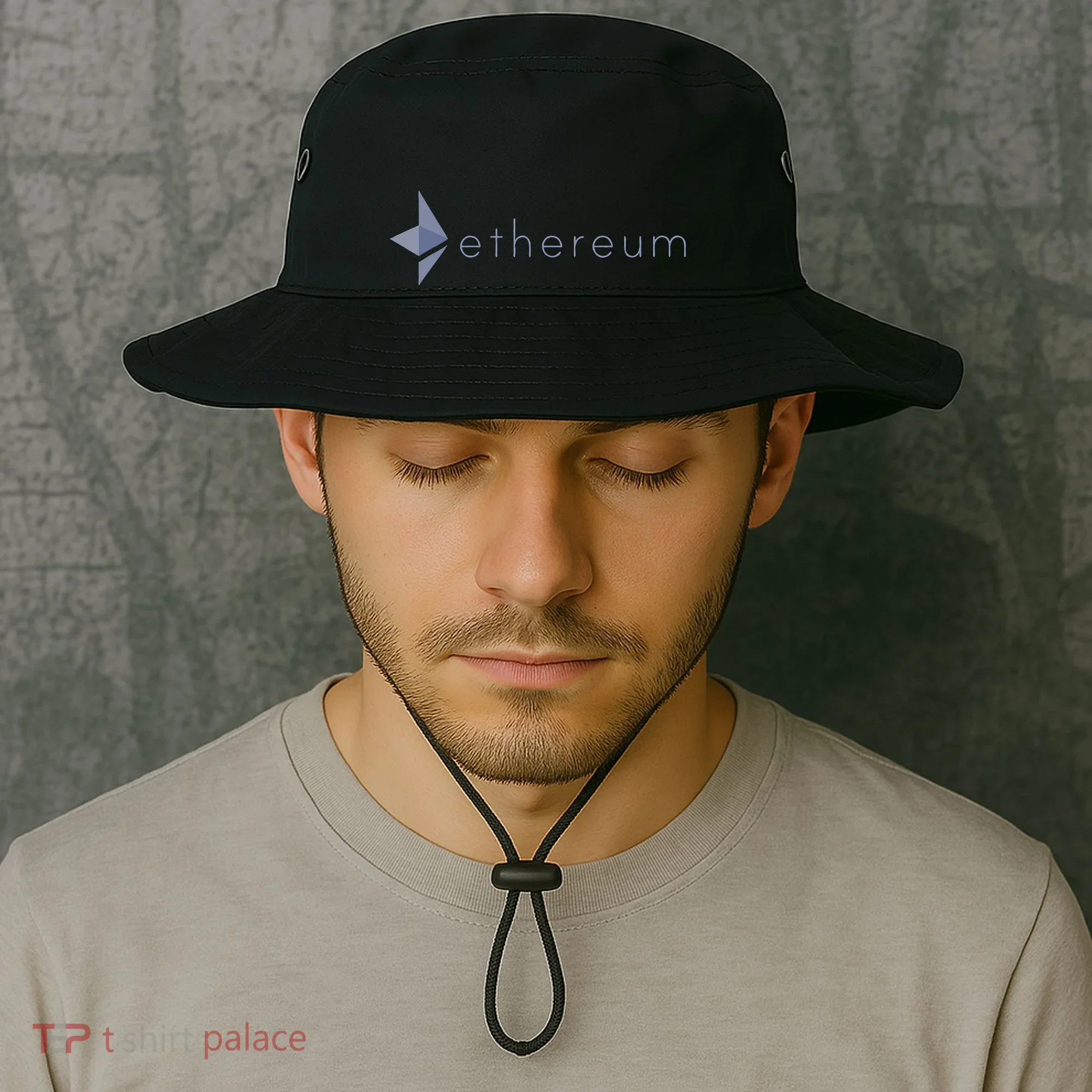 Ethereum Coin Crypto Eth Blockchain Cryptocurrency Bucket Hat