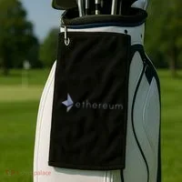 Ethereum Coin Crypto Eth Blockchain Cryptocurrency Golf Towel thumb 2