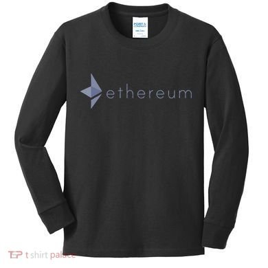 Ethereum Coin Crypto Eth Blockchain Cryptocurrency Kids Long Sleeve Shirt