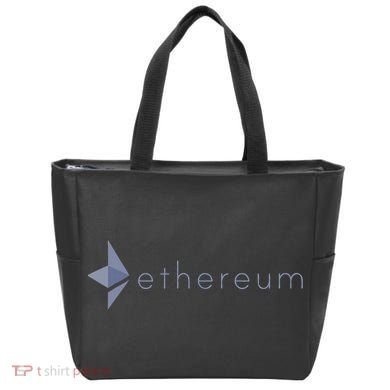Ethereum Coin Crypto Eth Blockchain Cryptocurrency Tote Bag