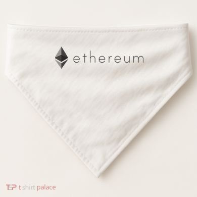 Ethereum Coin Cryptocurrency USA-Made Doggie Bandana