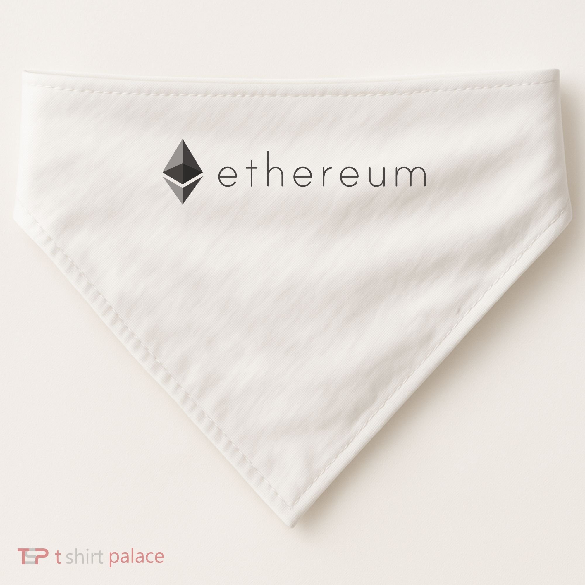 Ethereum Coin Cryptocurrency USA-Made Doggie Bandana