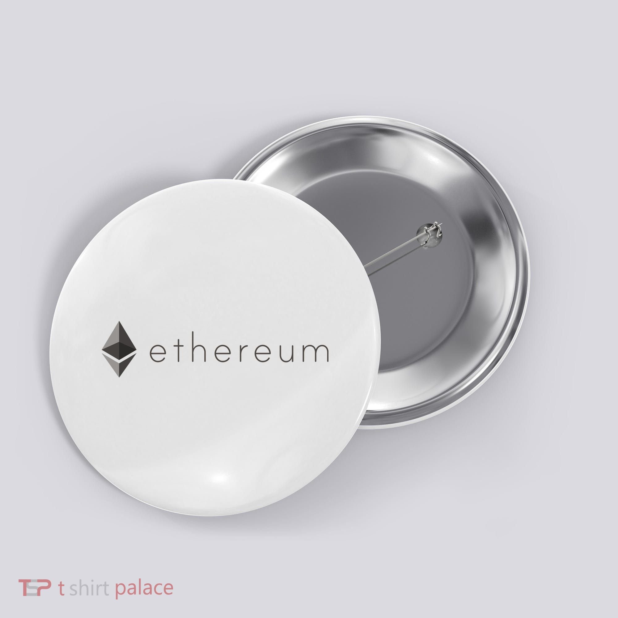 Ethereum Coin Cryptocurrency Button