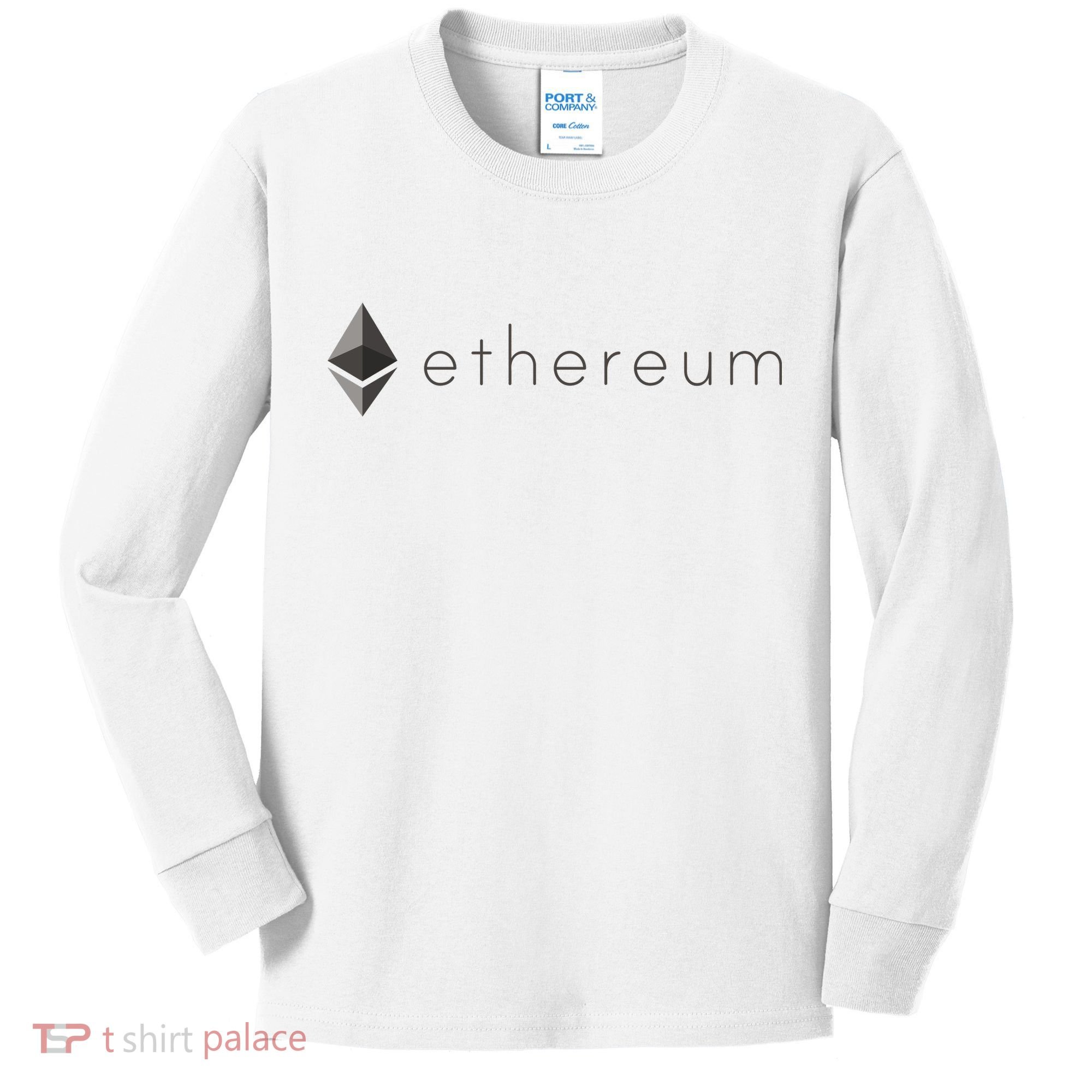 Ethereum Coin Cryptocurrency Kids Long Sleeve Shirt