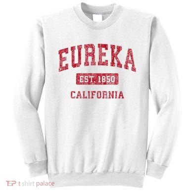 Eureka California Ca Vintage Sports Sweatshirt