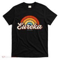 Eureka California Ca Vintage Rainbow Retro 70s T-Shirt thumb 0