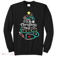 ER Christmas Crew Emergency Room Nurse ER Techs Secretary Sweatshirt thumb 0