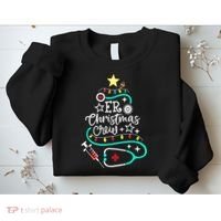 ER Christmas Crew Emergency Room Nurse ER Techs Secretary Sweatshirt thumb 2