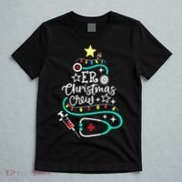 ER Christmas Crew Emergency Room Nurse ER Techs Secretary T-Shirt thumb 5