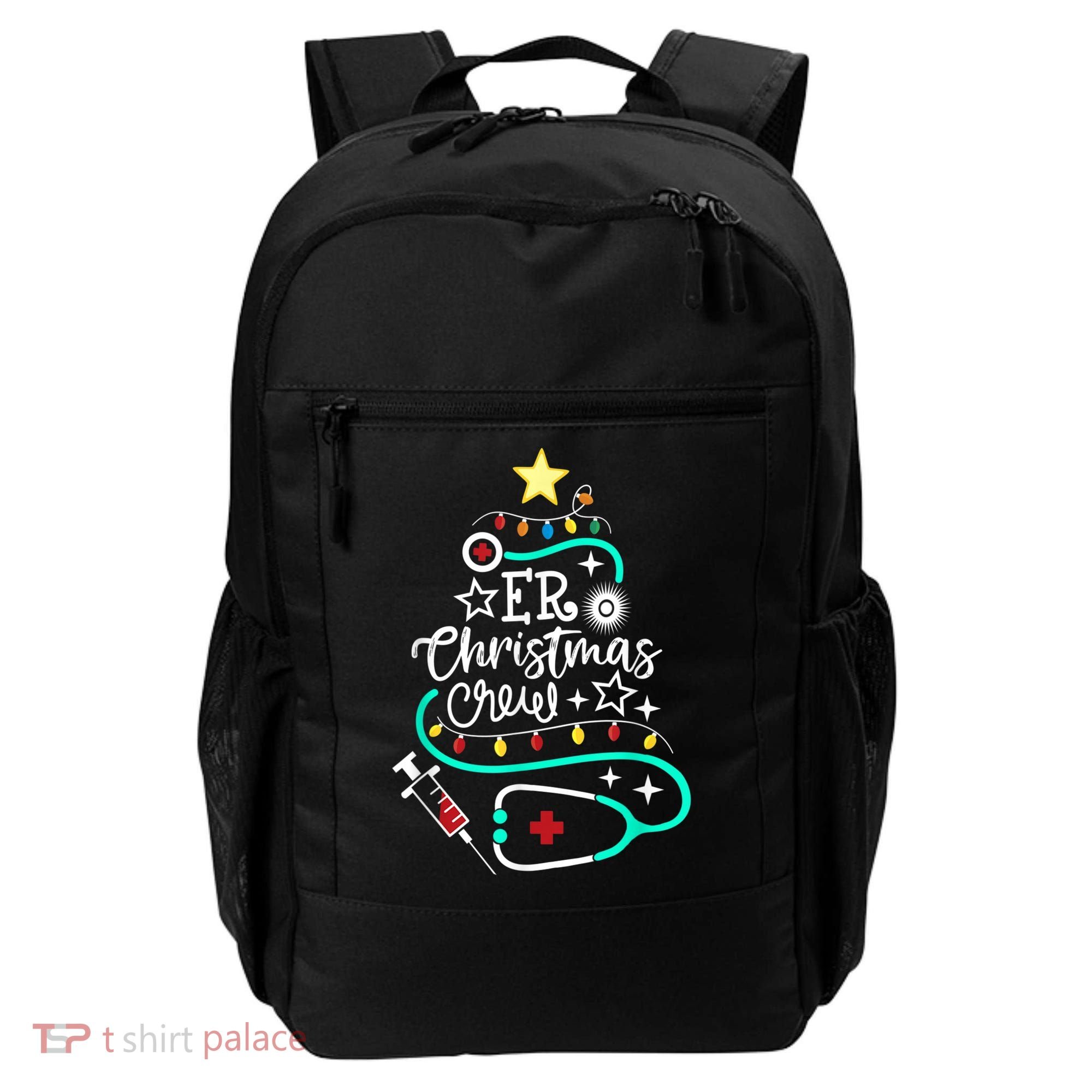 ER Christmas Crew Emergency Room Nurse ER Techs Secretary Backpack