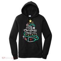 ER Christmas Crew Emergency Room Nurse ER Techs Secretary Women's Hoodie thumb 0