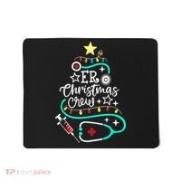ER Christmas Crew Emergency Room Nurse ER Techs Secretary Mousepad thumb 0