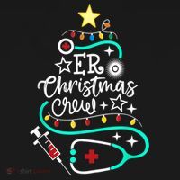 ER Christmas Crew Emergency Room Nurse ER Techs Secretary Women's Tank Top thumb 5