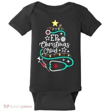 ER Christmas Crew Emergency Room Nurse ER Techs Secretary Baby Bodysuit